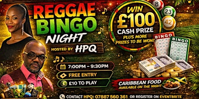 Reggae Bingo @the Heritage Centre 29th May 2026 | The Heritage Centre Wolverhampton
