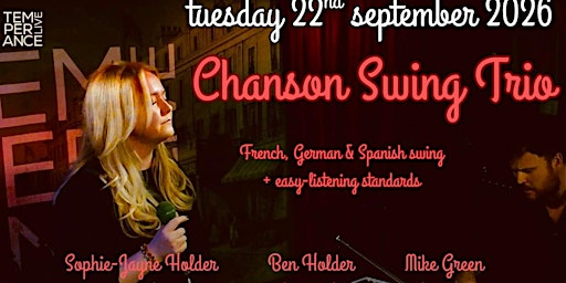 chanson swing @ temperance | Ben Holder and Sophie-Jayne Holder | Temperance