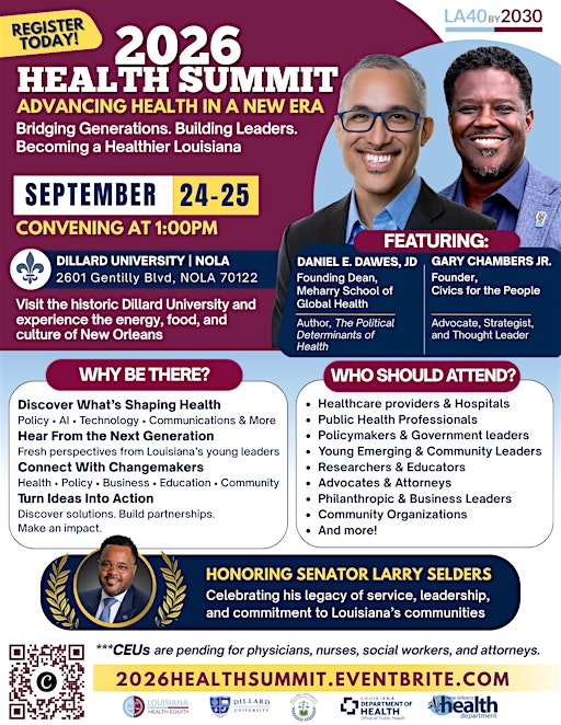 2026 Health Summit: Advancing Health in a New Era | Dillard University