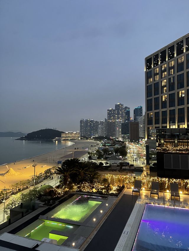 부산 파라다이스 호텔🏨 해운대 정면 뷰🌊 야외 오션스파 풀 & 씨메르
