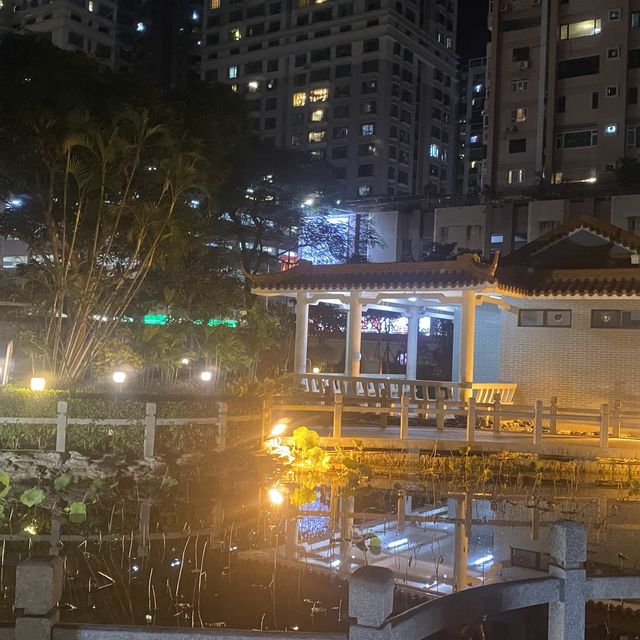 Night View at Flower City Garden Taipa 