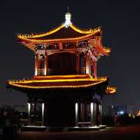 Xian City Wall at Night