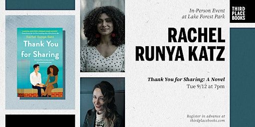 Rachel Runya Katz with Jen Comfort — 'Thank You for Sharing' (Lake Forest Park) | Third Place Books