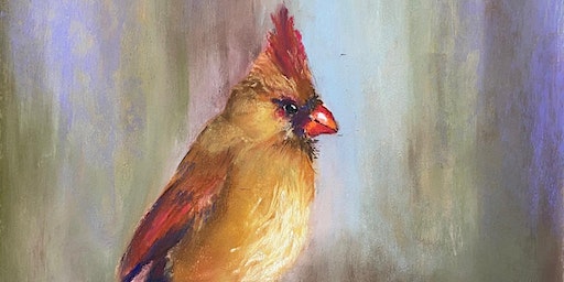 Female Cardinal soft pastel class with Beth Goulet | MoonStone Art Studio