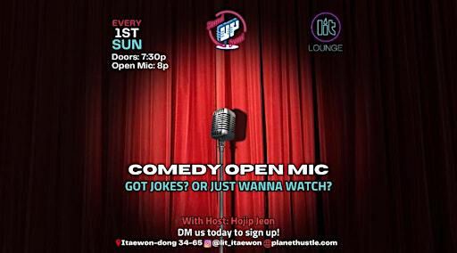Stand-up Comedy Open Mic | Lit Lounge Itaewon 릿라운지 이태원