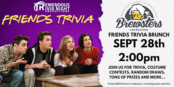 Calgary Brewster's Lake Bonavista Friends Trivia Night | Brewsters Brewing Company and Restaurant - Lake Bonavista
