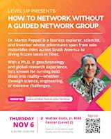 Level Up Workshop: How to Network without a Guided Network Group | Walter Dods, Jr. RISE Center