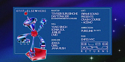 ELSEWORLD RETURNS: Yung Singh, TSVI B2B Surusinghe, 2D0GS, Purelink & more | Elsewhere