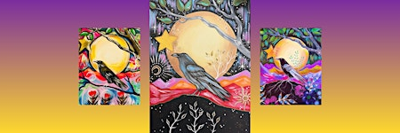 "COSMIC RAVEN"_Paint Night for Adults_Russell United Church, Russell ON | Russell United Church