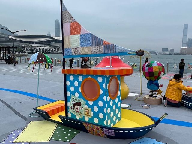 灣仔海濱公園 藝術結合美麗海景 灣仔海濱公園 藝術結合美麗海景