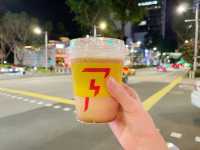 Neon pop coffee joint at Orchard Central SG