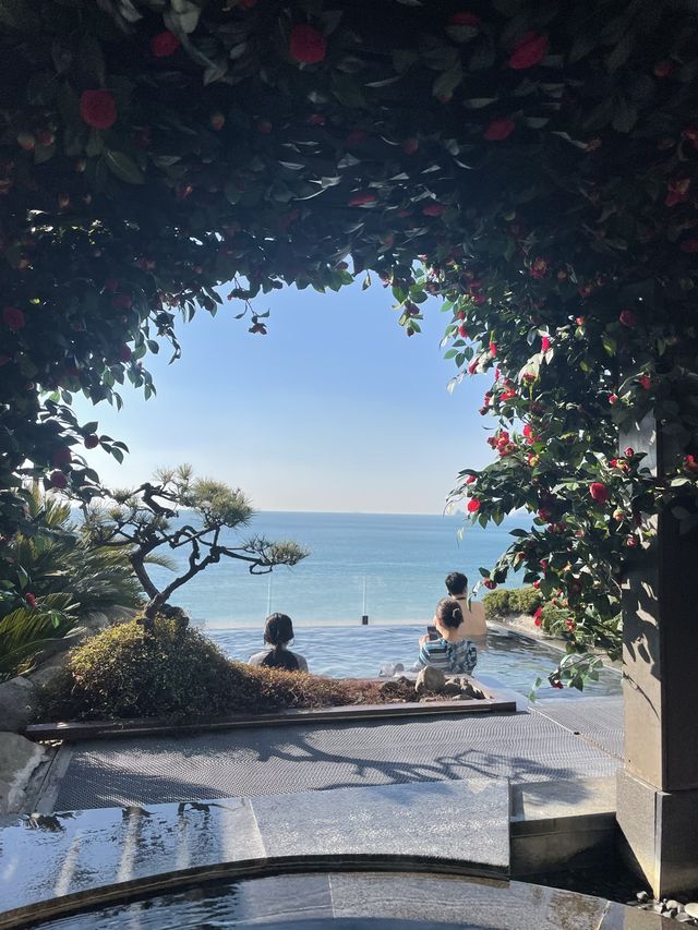 야외 온천이 일품인 해운대뷰 호텔 🌊파라다이스 