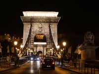 Budapest Chain Bridge Night View