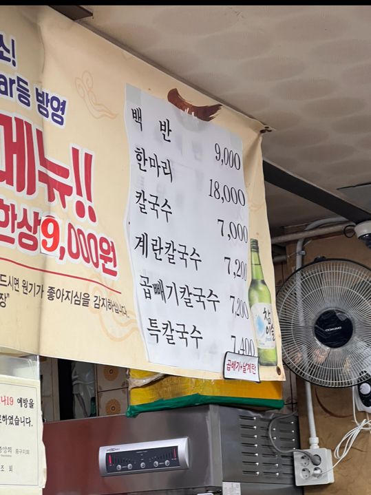 韓国/ソウル【乙支路3街】超ローカル！50年の伝統を持つ鶏丸々1羽とカルグクスが人気のお店🤍