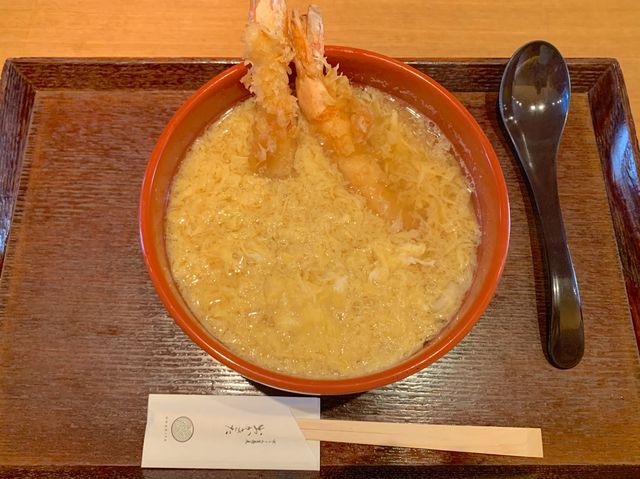 京都　おすすめグルメ❗️京うどん生蕎麦　岡北の天とじに大満足❗️