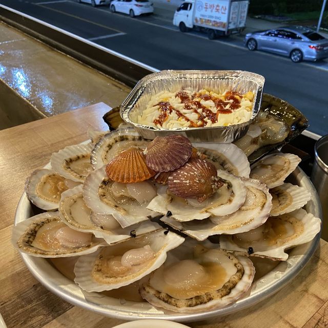 부산 광안리 해수욕장 조개구이 맛집 주인장