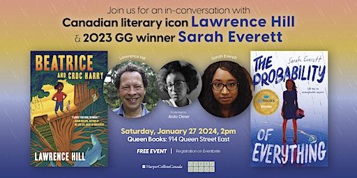 In Conversation with Lawrence Hill & Sarah Everett | Queen Books