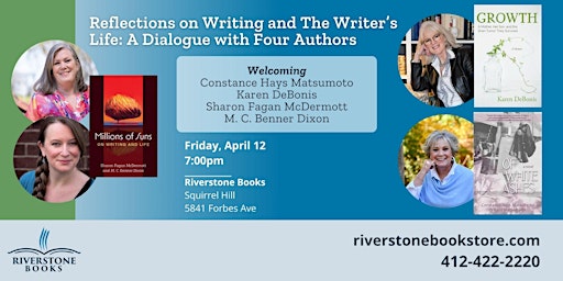 Reflections on Writing and The Writer’s Life: A Dialogue with Four Authors | Riverstone Books