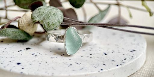 Make a Sea Glass/Gemstone Bezel Set Ring- Beginners Silversmithing Class. | The BIS