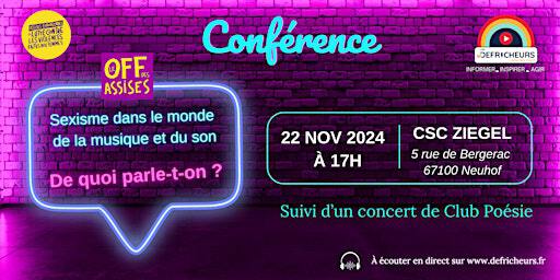 Sexisme dans le monde de la musique et du son. De quoi parle-t-on ? | 5 Rue de Bergerac