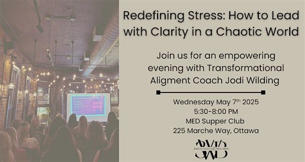 Redefining Stress: How to Lead with Clarity in a Chaotic World | Med Supper Club