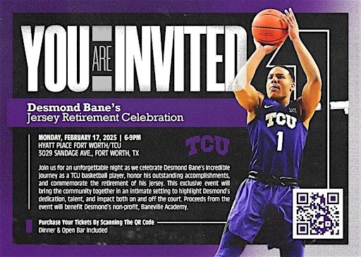 Desmond Bane's Jersey Retirement Celebration | Hyatt Place Fort Worth / TCU
