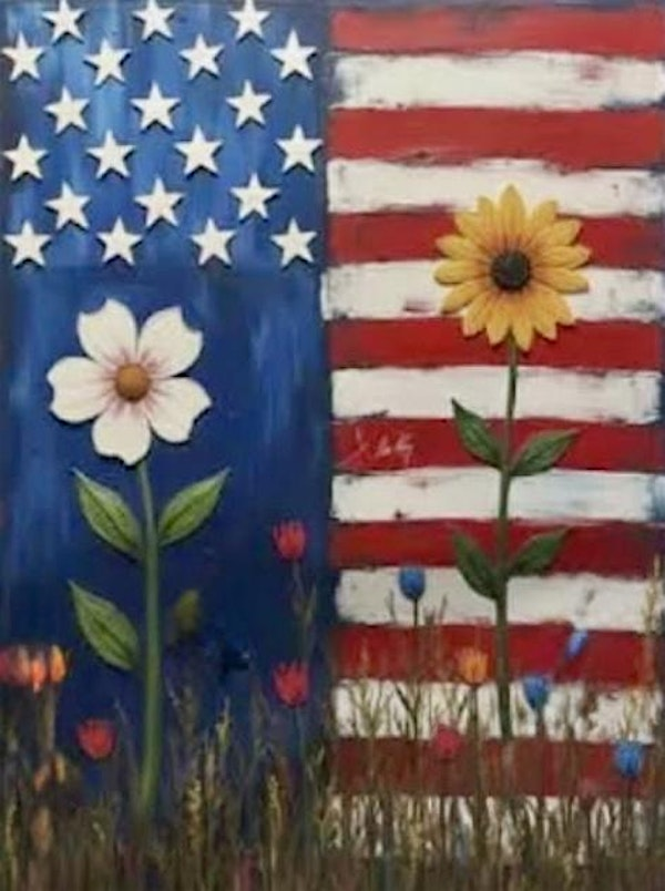 Paint with Ashley Blake ‘Flower Flag’ Paint Night | The Tap Room