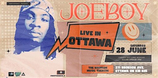 Joeboy Live in Ottawa | Bronson Centre