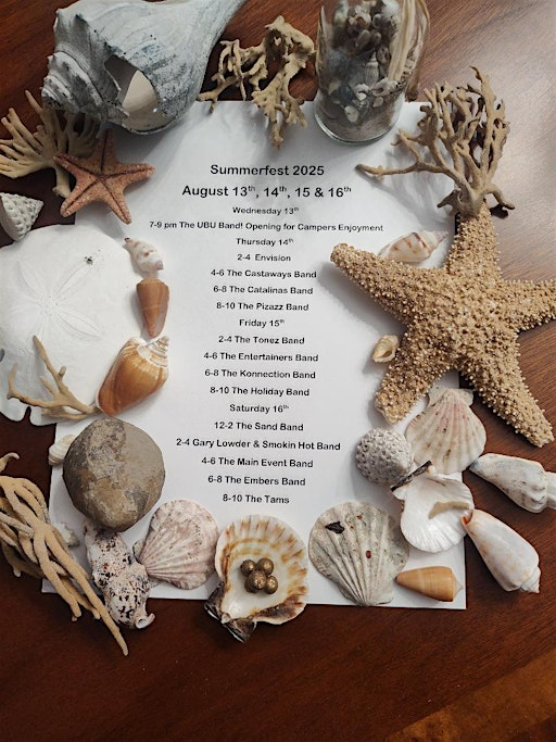 Seventh Annual Summerfest 2025 August 13th-16th Beach Festival | 184 Slaydon Rd