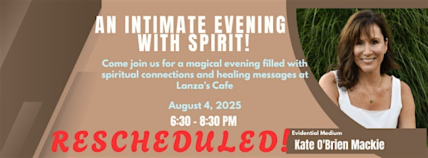 An Intimate Evening with Spirit! | Lanza’s Cafe