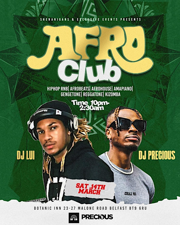 AFRO CLUB | The Botanic Inn