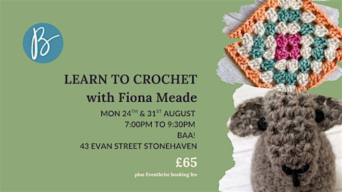 Learn to Crochet: 2 session Monday evening class (Stonehaven) | Baa!