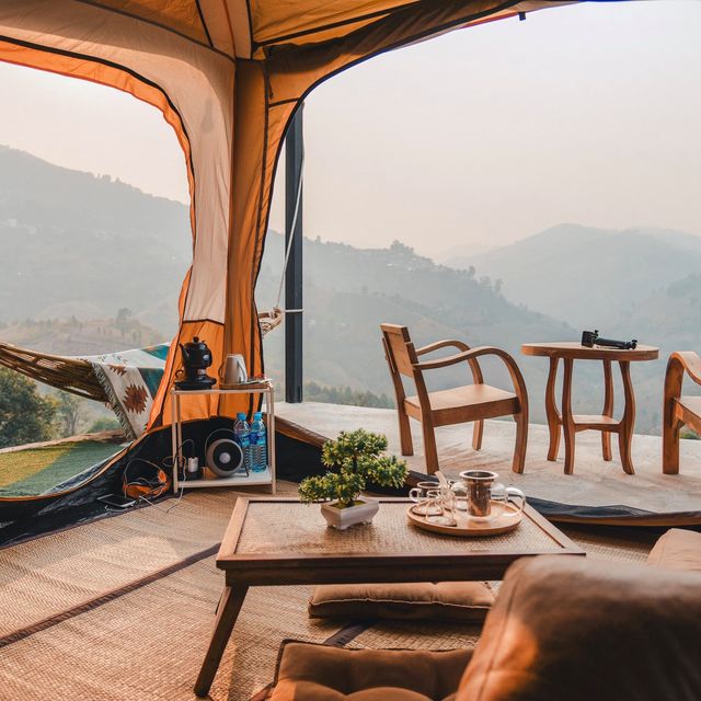 Glamping บนดอยกลางไร่ชาสุดปัง