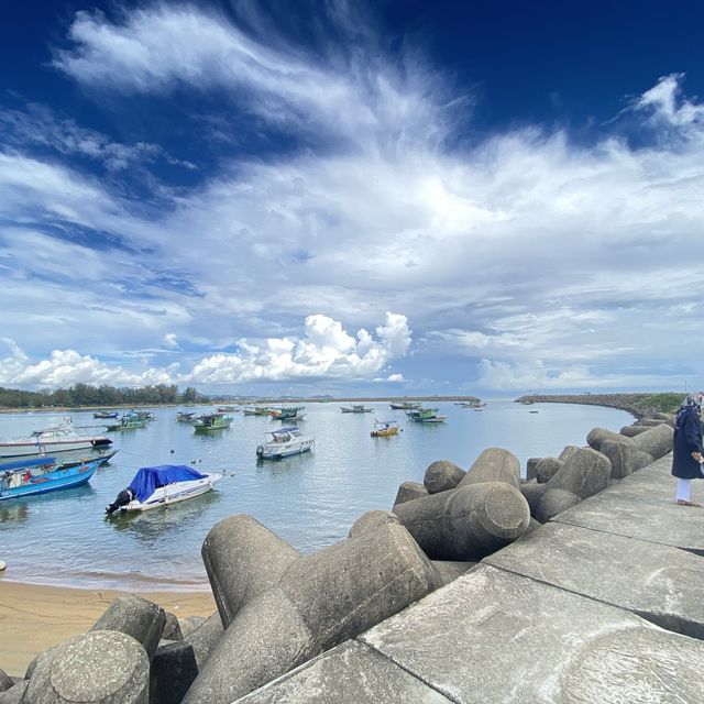 Beautiful beach in Marang