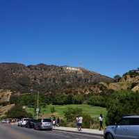 Hollywood sign ahead 