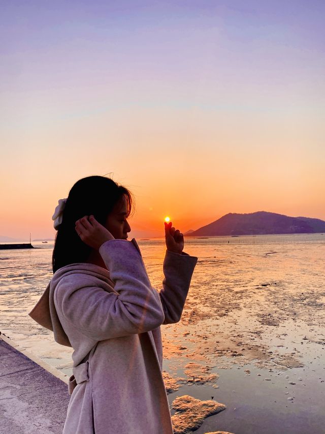 국내 노을명소 중 TOP은 순천 와온해변!🧡