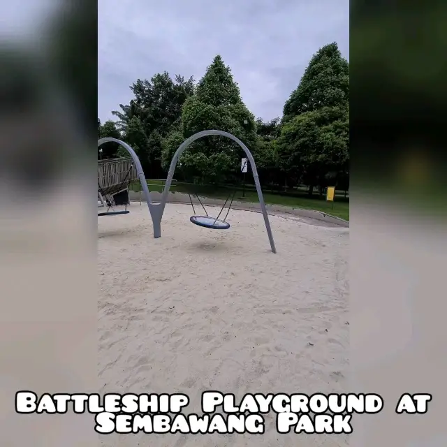 Battleship playground with sandpit