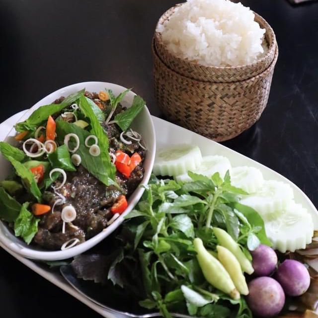 Tasty of Lao traditional food