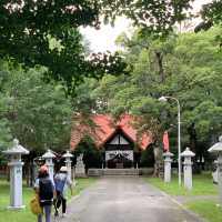 帯広神社夏詣　神秘的な緑の池と花手水🌺