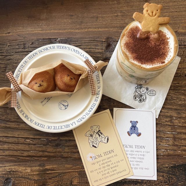 韓国/ソウル【聖水】かわいい🤎テディーベアモチーフのカフェ🧸