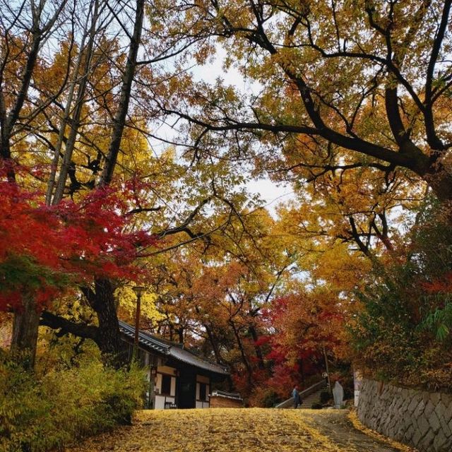 Omokdae in autumn, Jeonju