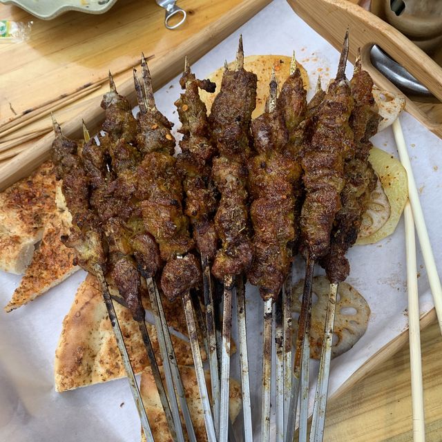 Lamb barbecue in Poly Hot Spring ,Guiyang.