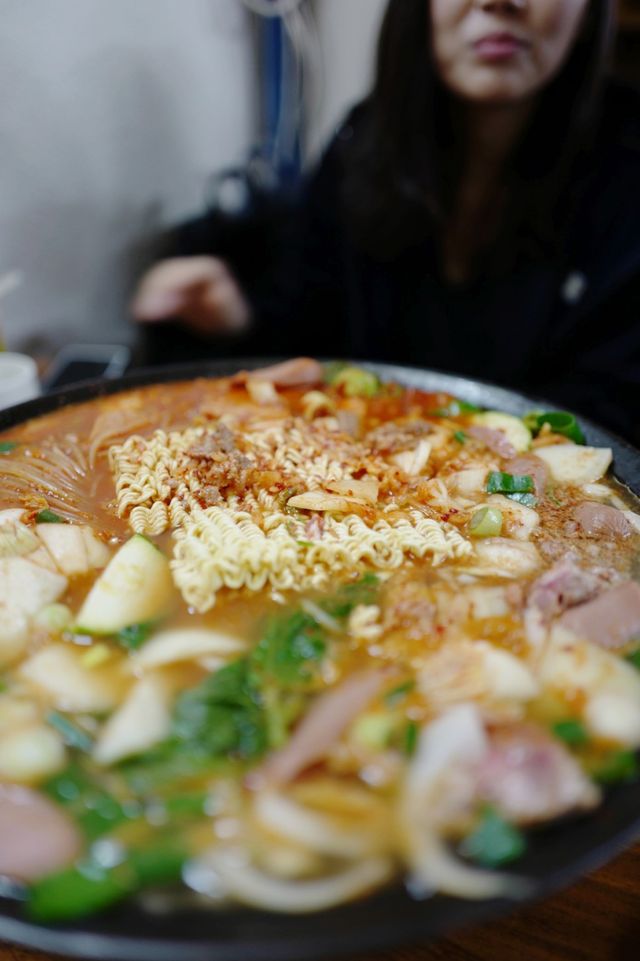 과천맛집 부대찌개맛집 통나무집 