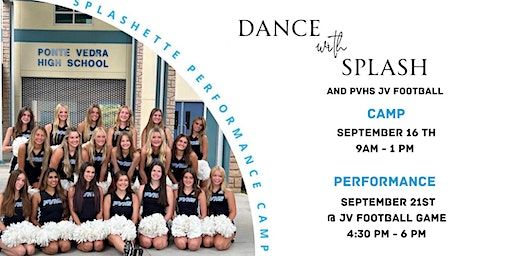 Splashette Performance Camp 2023 - 2 Day Series - 9/16 and 9/21 (Ponte Vedra) | Ponte Vedra High School Gym