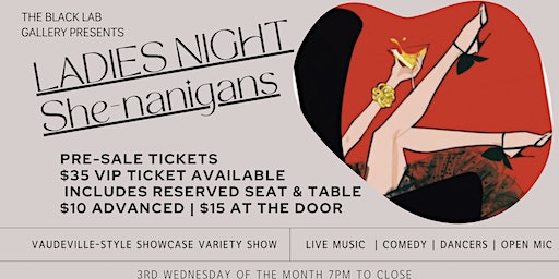 Ladies Night She-nanigans | Black Lab Gallery & Bar