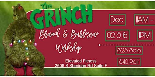'The Grinch' Brunch & Burlesque Workshop (2) | Elevated Fitness