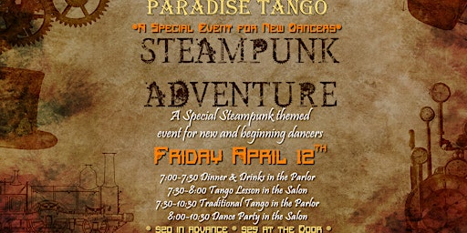 Steampunk Adventure: Tango Lesson and Costume Party for New Dancers | Paradise Tango