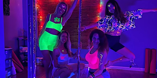 RSVP through SweatPals: Blacklight Pole Dancing Party | $44.00/person | 4809 S Congress Ave