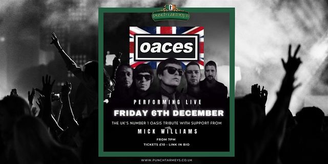 Oaces Tribute | Punch Tarmey's Liverpool