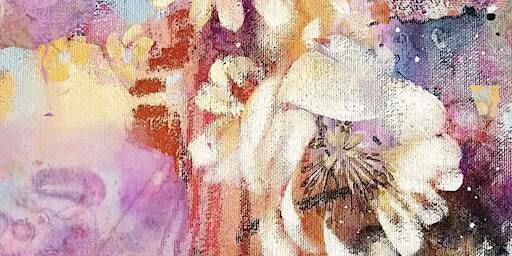 Paint and Sip Christmas Theme Abstract and Mixed Media Workshop | Petit Miracle Interiors Ltd